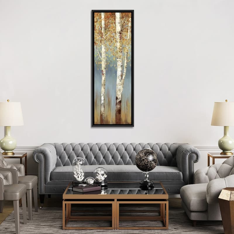iCanvas "Butterscotch Birch Trees II" by Allison Pearce Framed Canvas Print