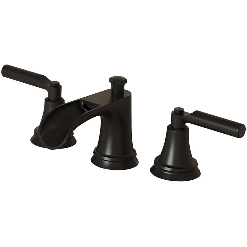 Wide Waterfall Bathroom Faucet - Matte Black