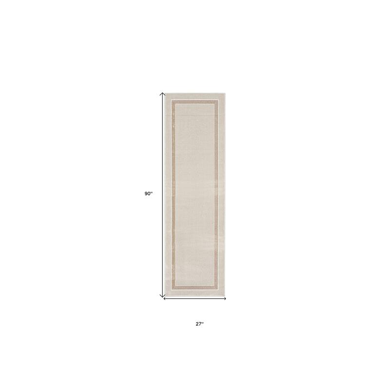 Duva Power Loomed Geometric Abstract Modern Non Skid Stain Resistant Area Rug By HomeRoots - 90' X '27' X '0.39