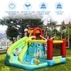 preview thumbnail 6 of 10, 6-in-1 Inflatable Bounce House with Climbing Wall and Basketball Hoop with Blower - Full Size