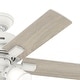 preview thumbnail 5 of 11, Hunter 44" Crystal Peak Ceiling Fan with LED Light Kit and Pull Chain, Casual, Transitional
