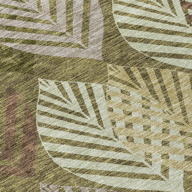 HomeRoots Floral Transitional Rectangle Outdoor Rug