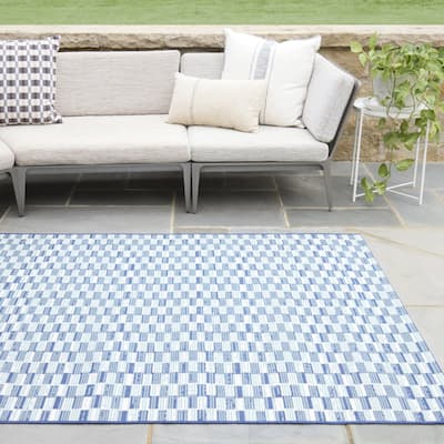 Joan Checkered Indoor/Outdoor Area Rug
