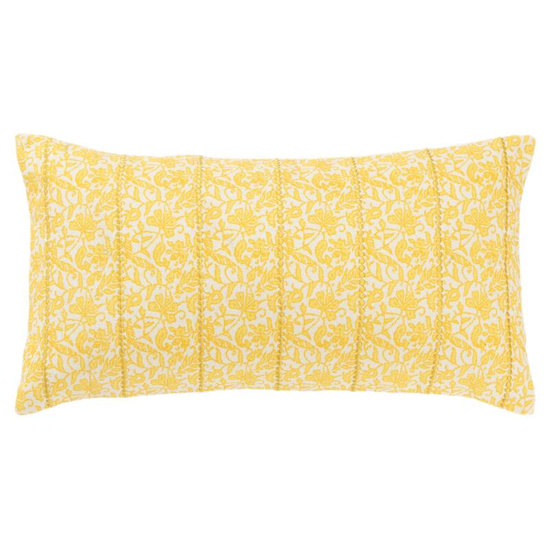 Rizzy Home Transitional Pillow Cover - 14"x26" - Citron