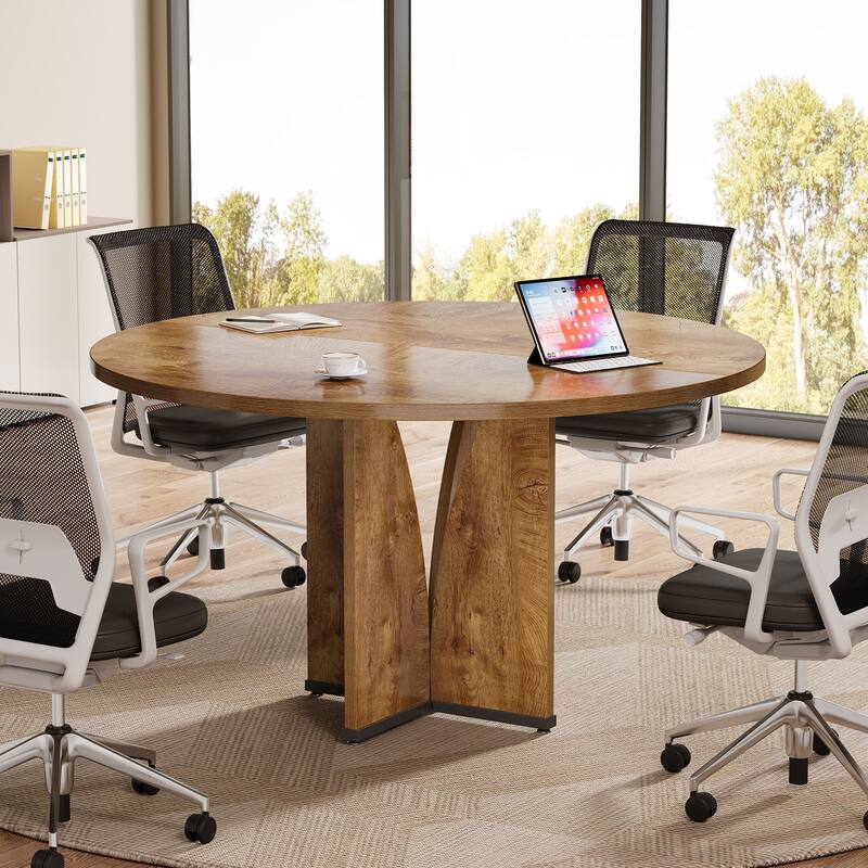 39" Round Conference Table for 4, Multi-Purpose Round Office Table