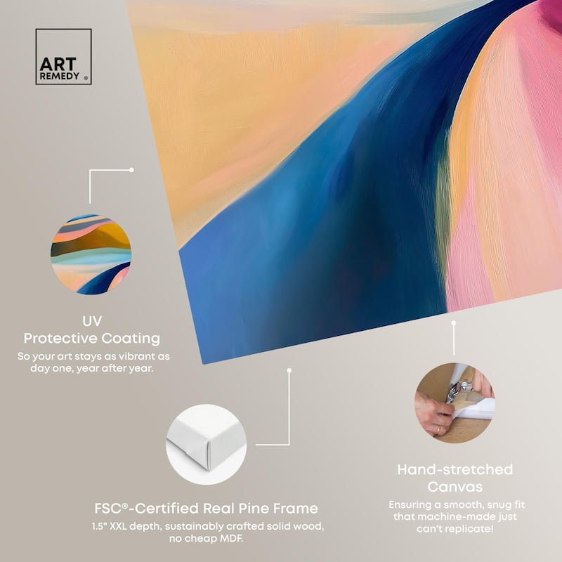 Colorful Dunes I Canvas by Art Remedy, Gallery Wrapped