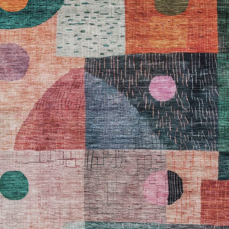 HomeRoots Geometric Transitional Rectangle Outdoor Rug