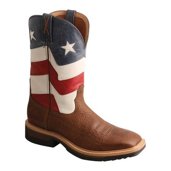 red white and blue cowboy boots