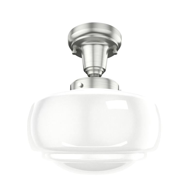 Hunter 10" Saddle Creek 1 Light Pendant or Semi-Flush Mount Ceiling Light - Kitchen Island, Dining Room, Entry