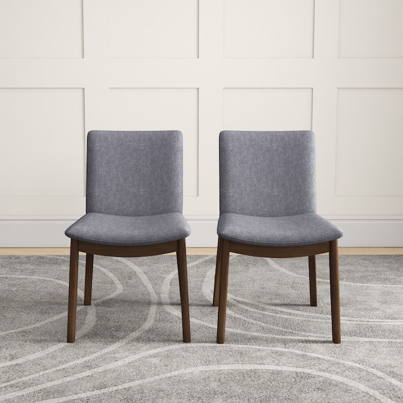 Vermont Mid-Century Modern Fabric Dining Chair (Set of 2)
