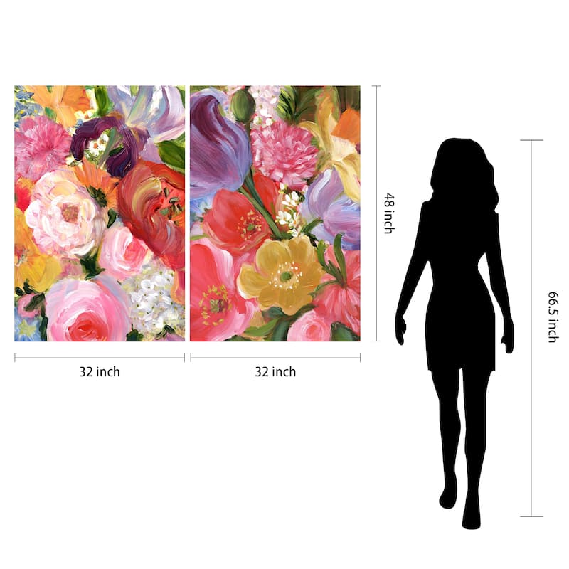 Empire Art Direct Blossom Symphony Printed Tempered Glass Wall Art - Multi-Color