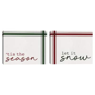 Good Tidings I & II by Wild Apple Portfolio Canvas Art Prints