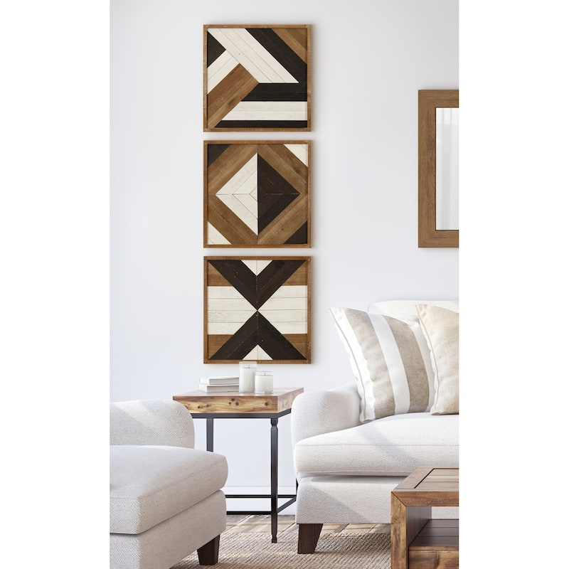 Kate and Laurel Ballez Wood Plaque Art Set