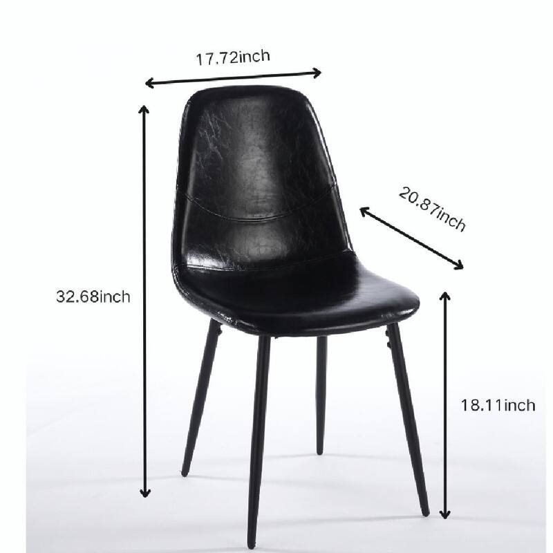 Modern Dining Chair with Durable Design, Easy-Clean Surface and Simple Assembly for Kitchen or Office