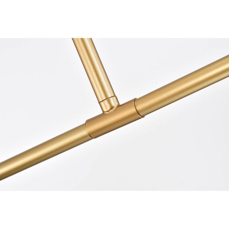 Chandelier Matte Linear Gold 2-Light