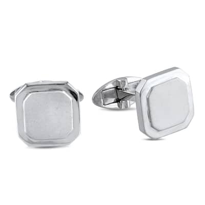 Miadora Square Cufflinks in Sterling Silver
