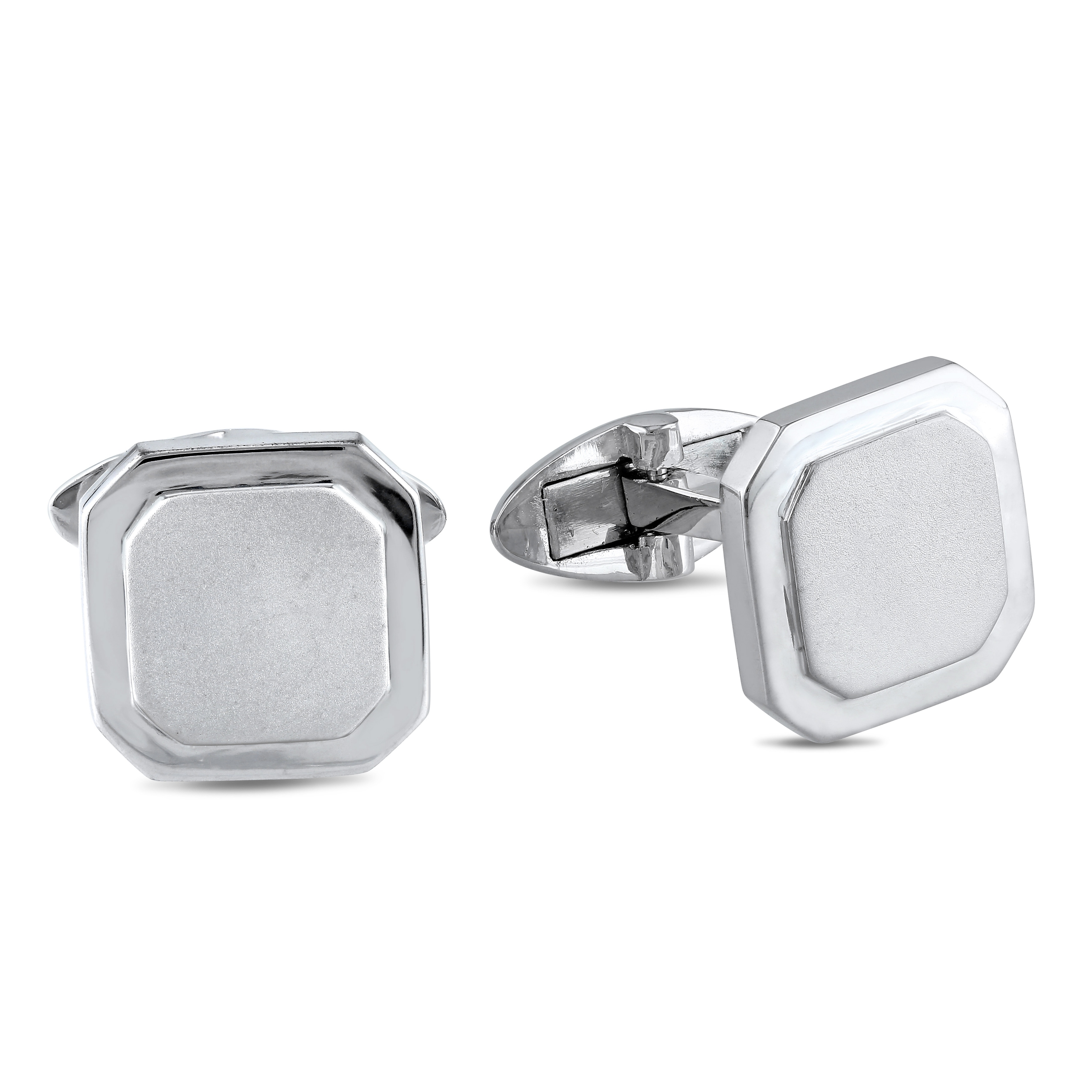 Miadora Square Cufflinks in Sterling Silver