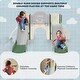 preview thumbnail 21 of 43, 7 in 1 Toddler Slide Playset, Kids Climbers Playground with Double Slides, Arch Tunnel, Ring Toss and Basketball Hoop