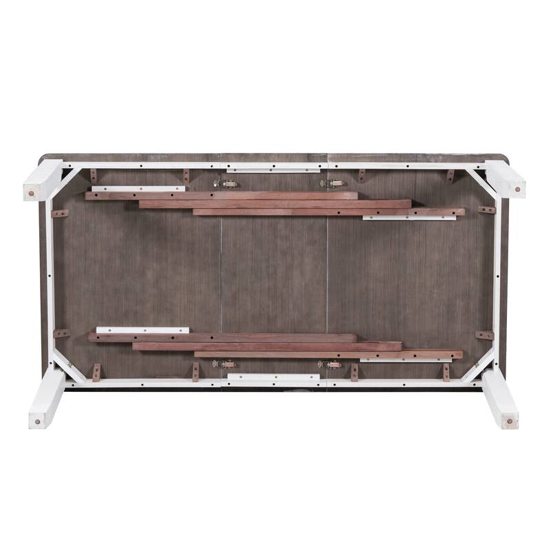 Retro Style 7-Piece Dining Table Set