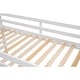 preview thumbnail 14 of 30, Twin Size Wood Loft Bed with Flexible Ladder Placement, Guardrails, and Slide - Gray, Space-Saving Design for Play and Rest