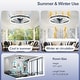 preview thumbnail 8 of 59, Low Profile Ceiling Fan with Light: 20-16 Inch, App Remote Control, Dimmable 3 CCT LED, 6 Wind Speeds, Ultra Quiet