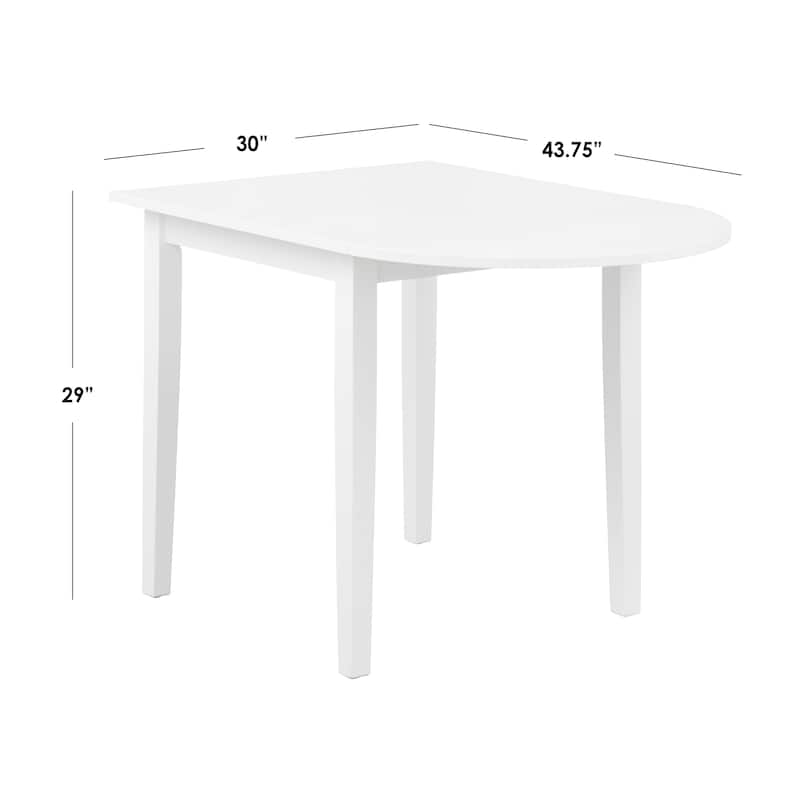 Simple Living Country Cottage Solid Wood Drop-Leaf Dining Table