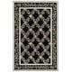 preview thumbnail 54 of 57, SAFAVIEH Handmade Chelsea Karley Trellis French Country Wool Rug 5'3" x 8'3" - Black - Rectangle