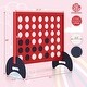 preview thumbnail 4 of 5, 4-in-a-row Wooden Game Set w/ 42 PCS Chips & Oxford Fabric Bag