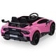 preview thumbnail 2 of 7, Licensed Lamborghini 24V Multifunction Battery Powered Sports Car, Pink