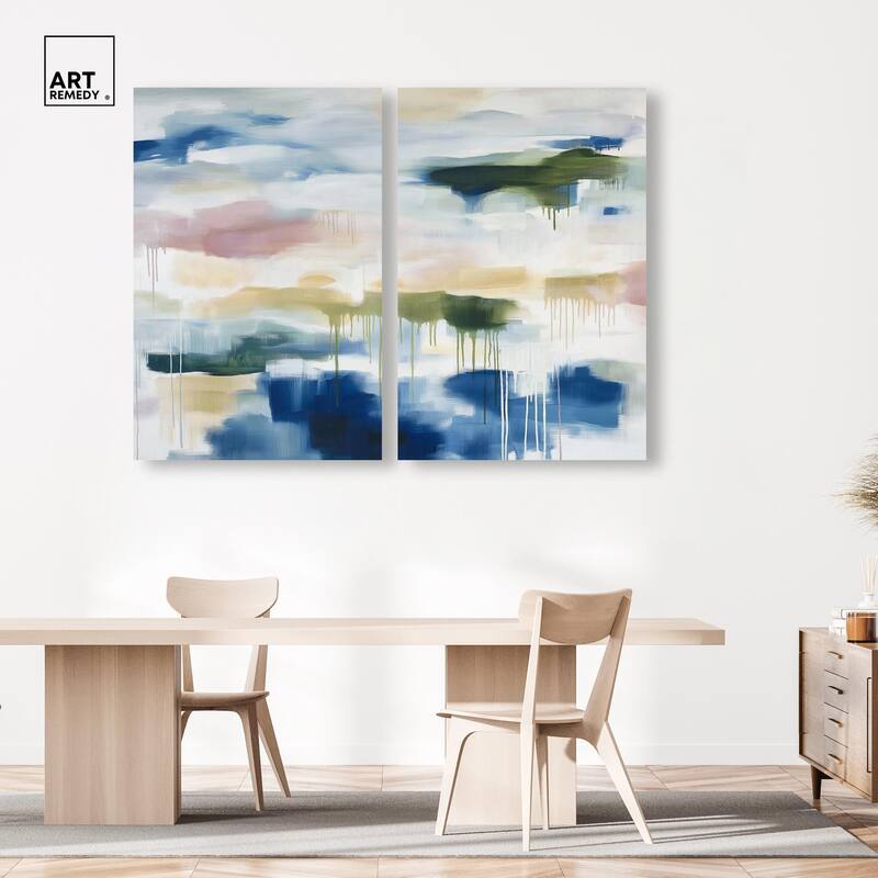 Kairos II Canvas Set of 2 by Art Remedy, Gallery Wrapped
