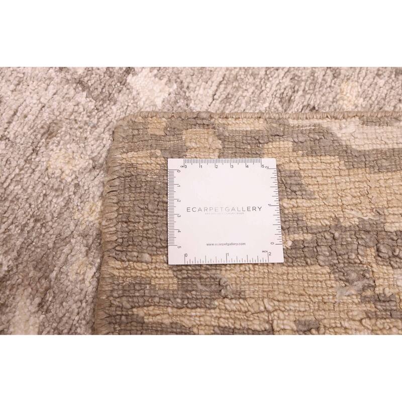 ECARPETGALLERY Hand-knotted Legacy Grey Silk Rug - 5'7 x 7'11