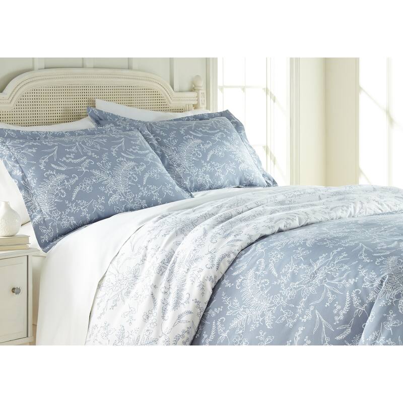 Winter Brush Botanical Duvet Cover and Sham Set