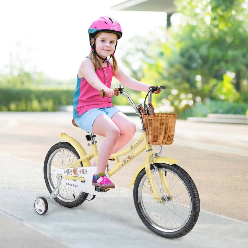 Costway 12"/14"/16"/18" Kids Bike with Height Adjustable Handlebar - See Details