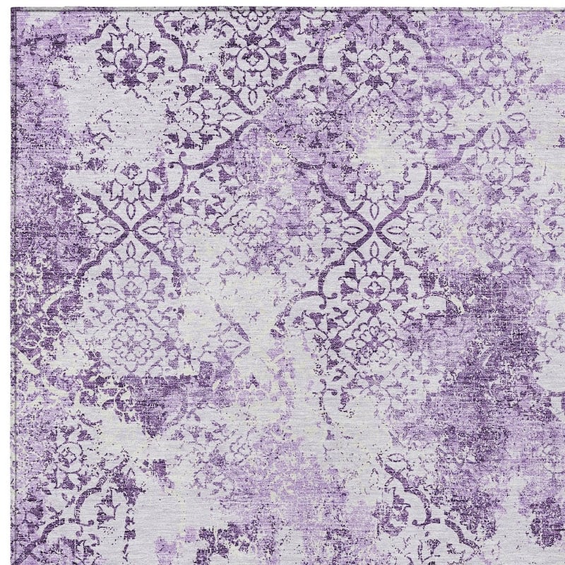 HomeRoots Floral Transitional Rectangle Outdoor Rug