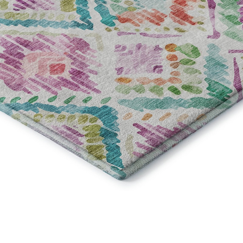 Premium Washable Super Soft Boho Watercolor Mayfield Rug