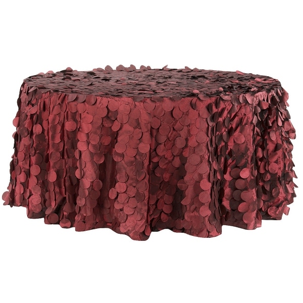 Petal Circle Taffeta 132 Round Tablecloth Le Red Free Petal Circle Taffeta 132 Round Tablecloth Le Red Free Shipping Today 18741803