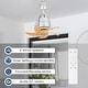 preview thumbnail 9 of 9, Rennnsan 5-Speed 5-Blade Mid-Century Modern Silver Metal & Natural Wood-Tone Plastic Ceiling Fan with Remote for Living Room