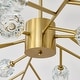 preview thumbnail 18 of 26, Modern Sputnik Chandelier Gold Glam K9 Crystal Chandelier Pendant Light