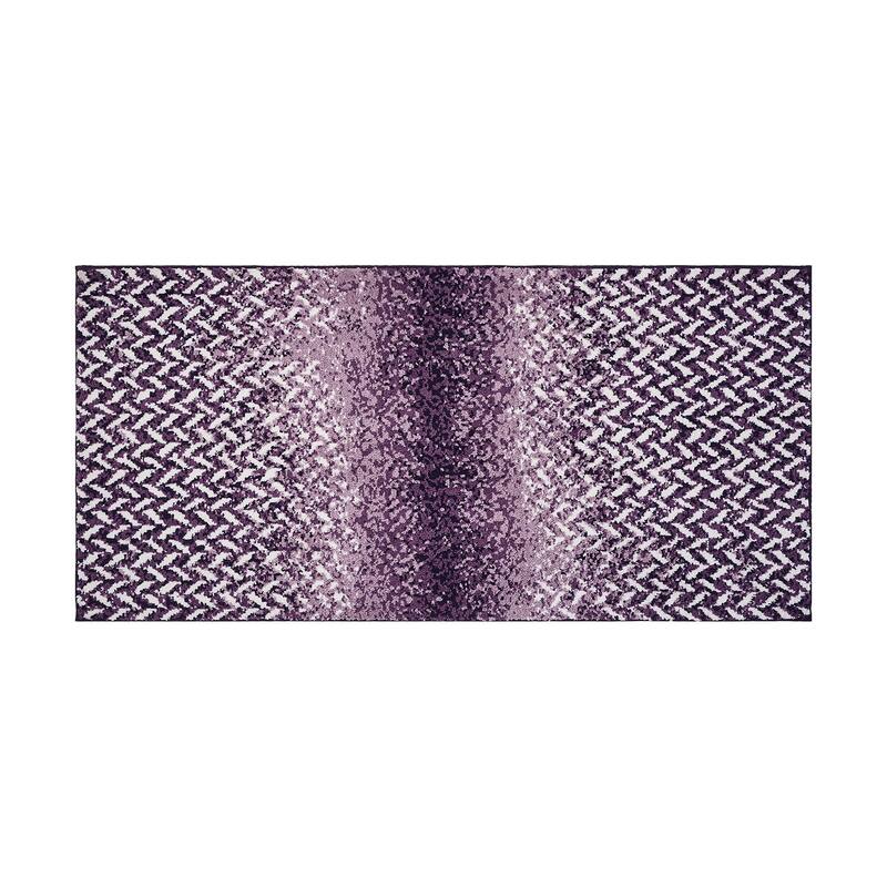 Better Trends 100% Micro Polyester Knitted Bathroom Rugs - Casablanca Collection with Chevron Pattern, Machine Washable Bath Mat