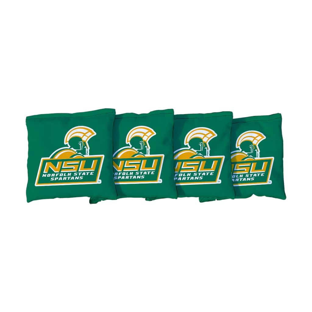 Norfolk State University NSU Spartans Green Cornhole Bags