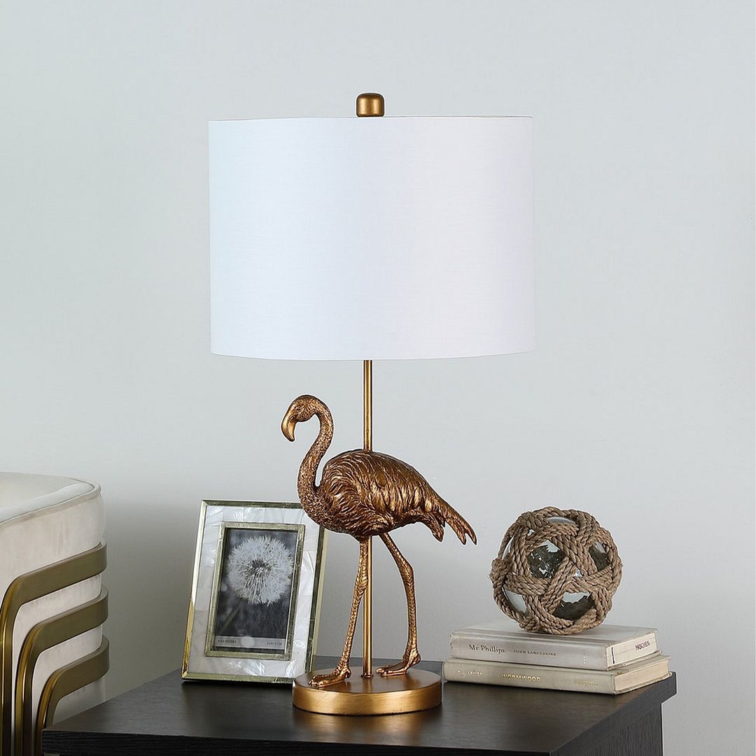 Gold flamingo lamp best sale