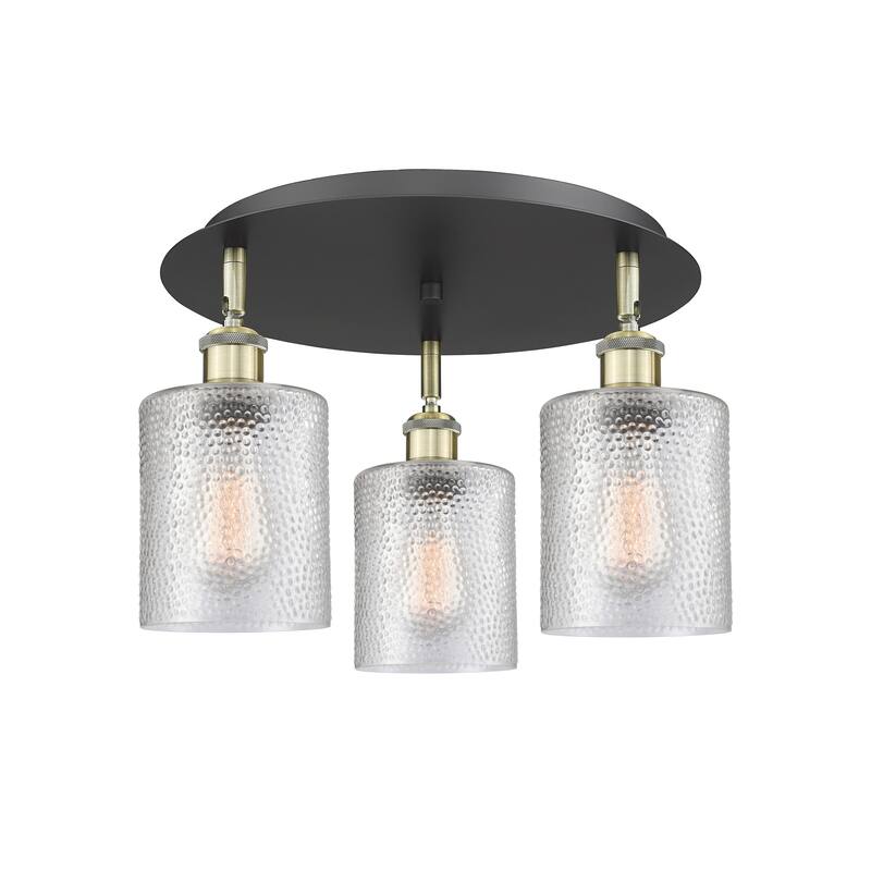Innovations Lighting Cobbleskill - 3 Light 17" Flush Mount