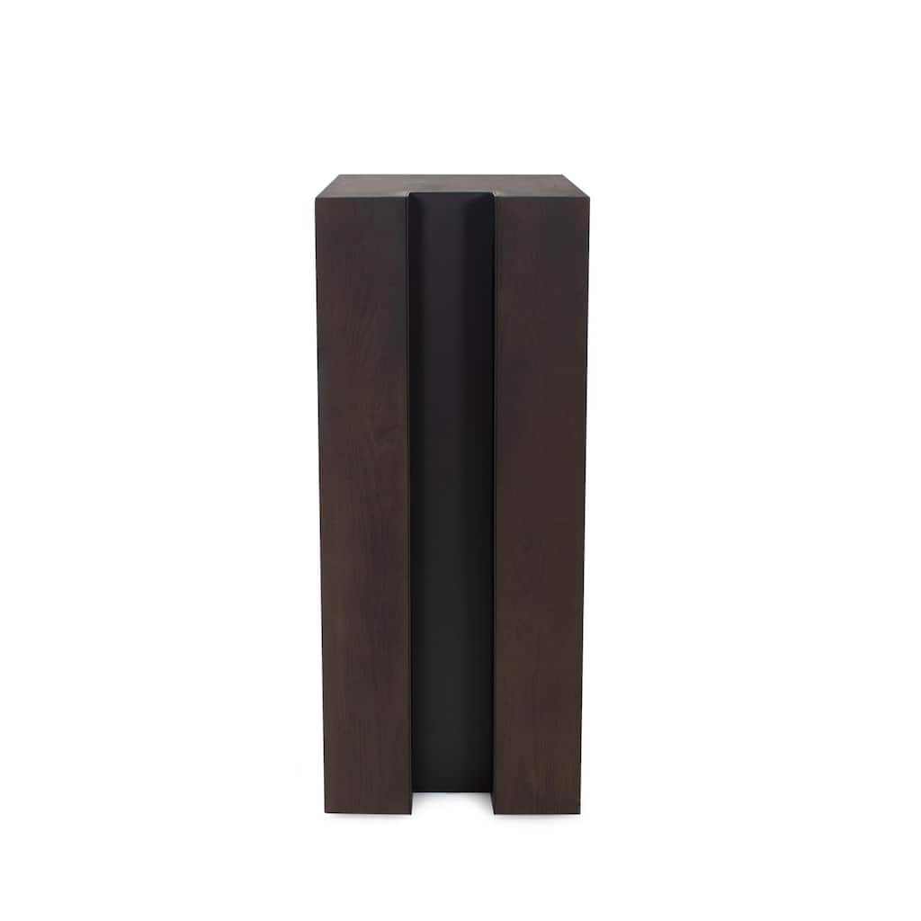 Bertoia Black Wooden Display Pedestal- Short - 30H x 12D x 12W