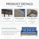 preview thumbnail 47 of 68, Outdoor Swivel Rocker Chairs with Sofa Table