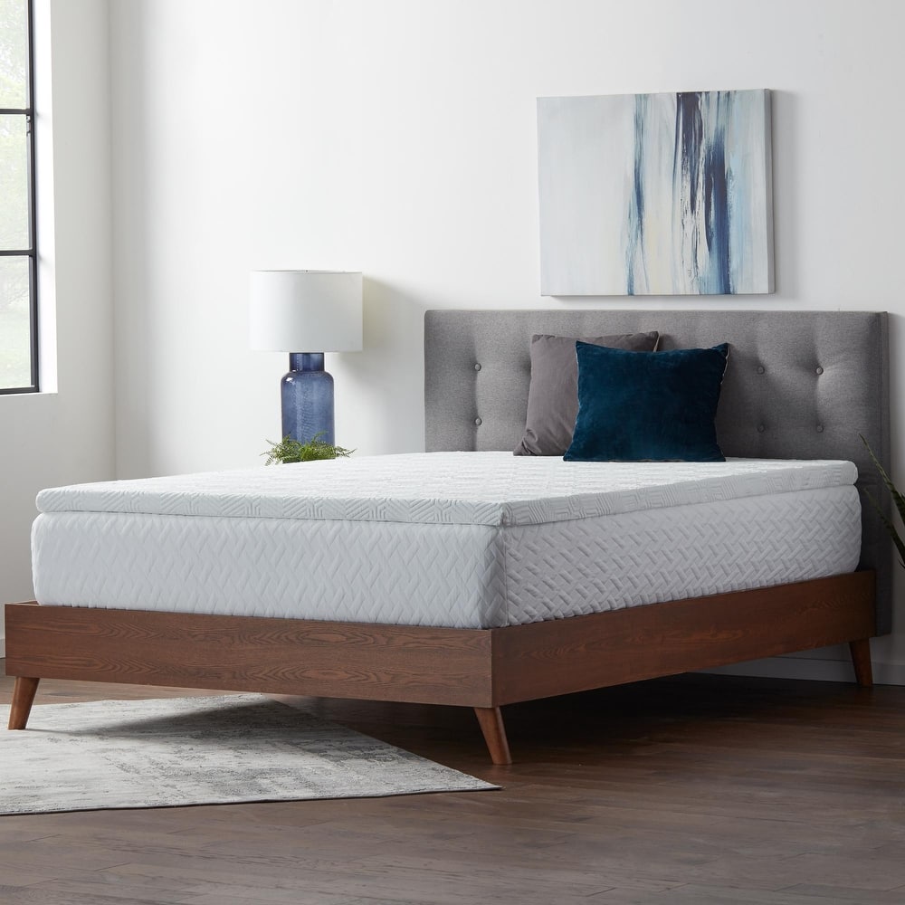 Lucid 2 Inch Gel and Aloe Memory Foam Topper
