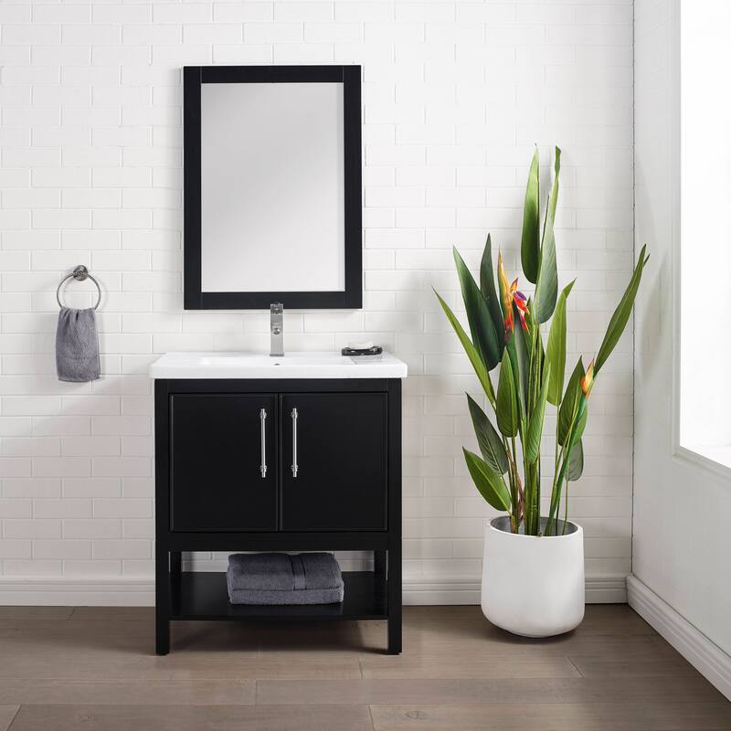 Sudio Design Bathroom Vanity Taylor Collection - 30" Single Sink - Black