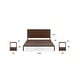 preview thumbnail 9 of 8, Homestyles 3-Piece Merge Brown Wood Queen Bed with Two Nightstands Set