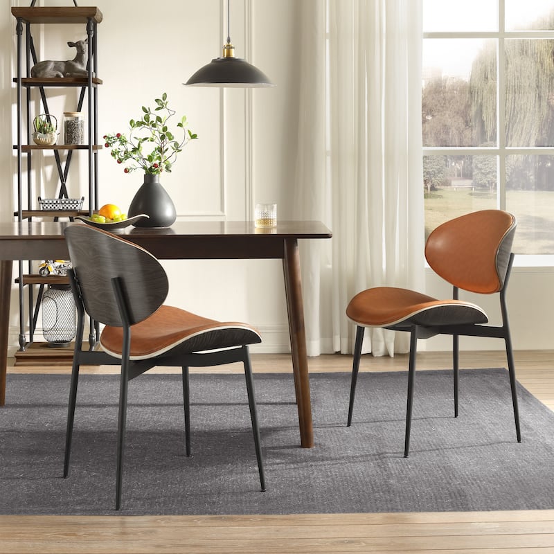 Art Leon Mid-century Modern Dining Chairs (Set of 2)