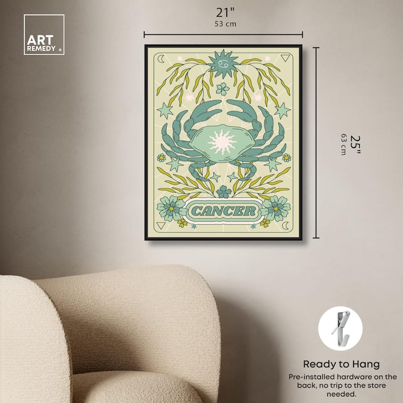 Cancer Stars Card Canvas by Art Remedy