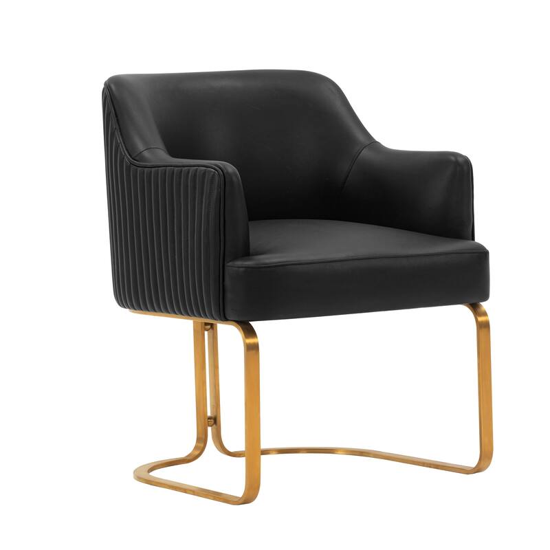 Manhattan Comfort Modern Edra Leatherette Dining Armchair